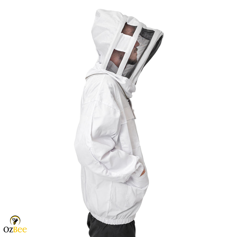 Beekeeping Bee Cotton Jacket With Hood Style Veil Protective Gear