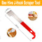 3pcs Bee Hive Tools for Beekeepers, Stainless Steel J Hook Frame Lifter & Scraper, Bee Hive Frame Grip Holder Lifter, Beekeeping Brush with Wooden Handle