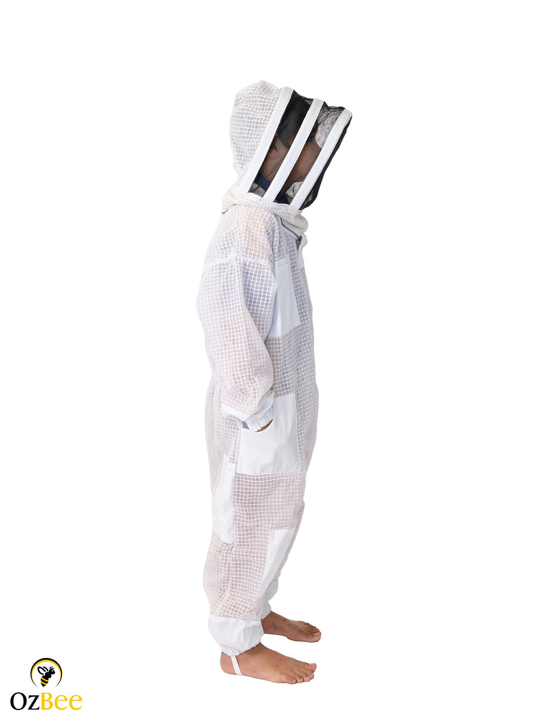 OZBEE Beekeeping Kids Suit 3 Mesh Layer Beekeeper Protective Gear