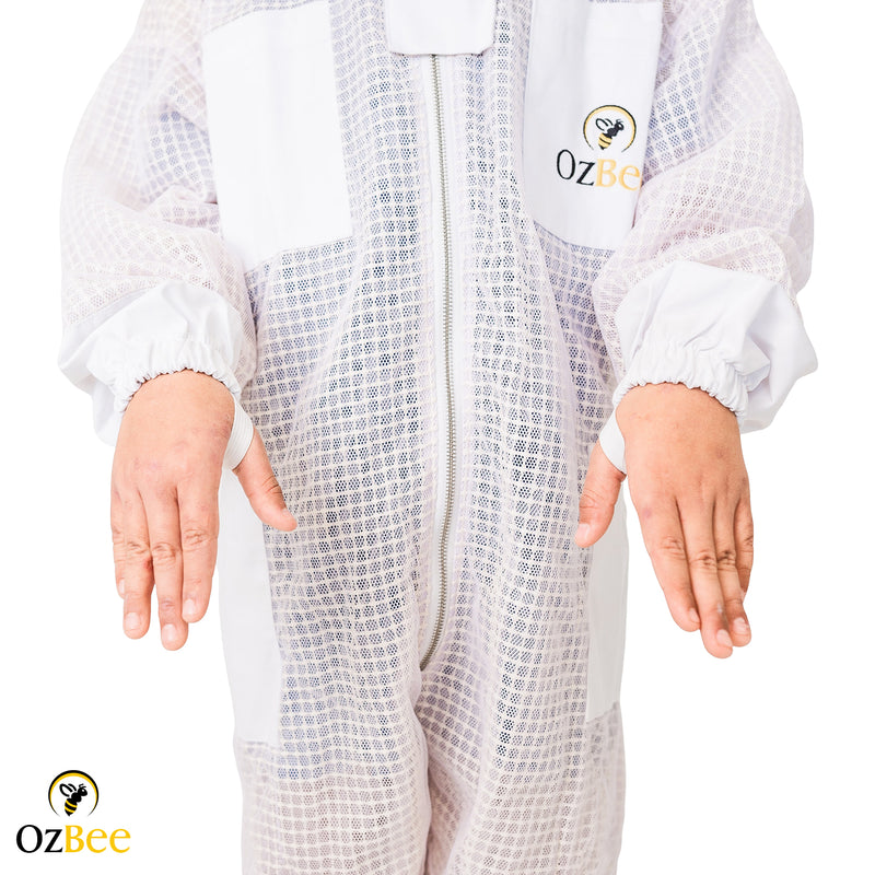 OZBEE Beekeeping Kids Suit 3 Mesh Layer Beekeeper Protective Gear