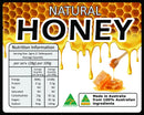 Honey Container Jars Nutrition Labels