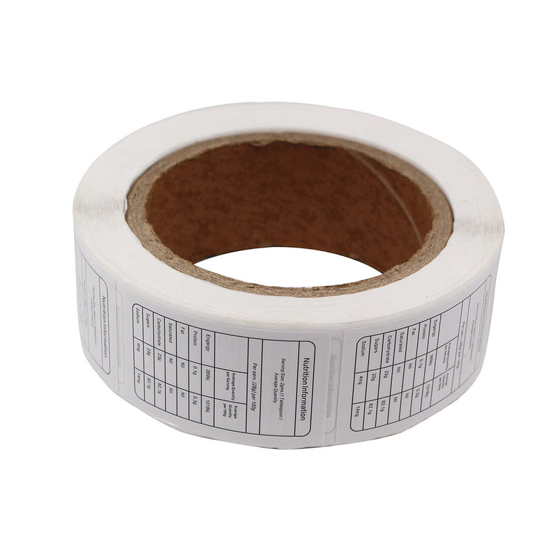 Honey Container Jars Nutrition Labels 500 Pcs