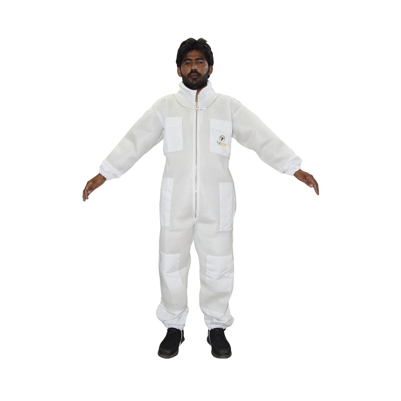 Beekeeping Starter Kit For Beekeepers With OZ Bee 2 Layer Mesh Ventilated Hoodie Viel Suit Protective Gear
