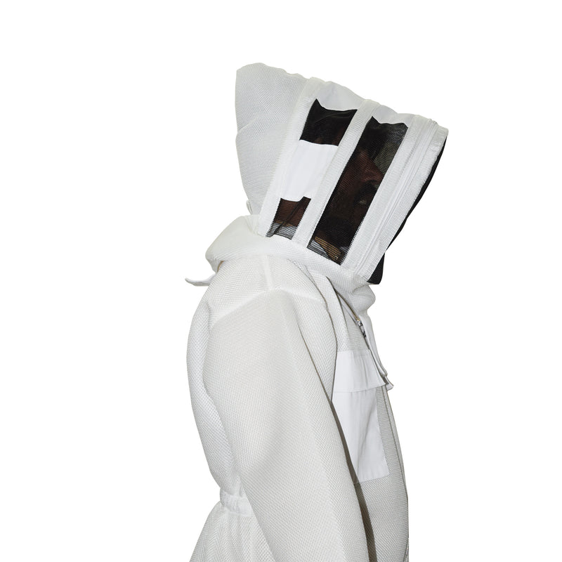 Beekeeping Starter Kit For Beekeepers With OZ Bee 2 Layer Mesh Ventilated Hoodie Viel Suit Protective Gear