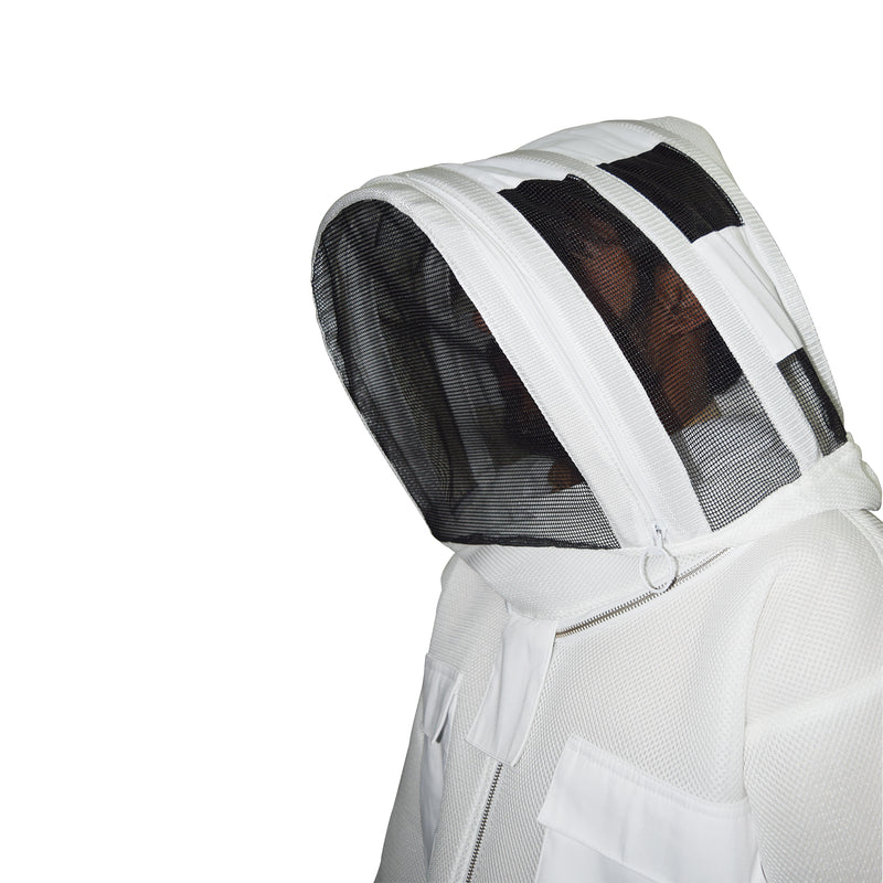 Beekeeping Starter Kit For Beekeepers With OZ Bee 2 Layer Mesh Ventilated Hoodie Viel Suit Protective Gear