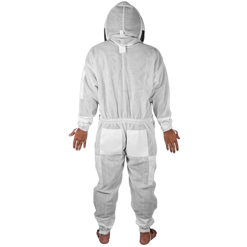 Beekeeping Starter Kit For Beekeepers With OZ Bee Premium 3 Layer Mesh Ventilated Hoodie Style Suit Protective Gear