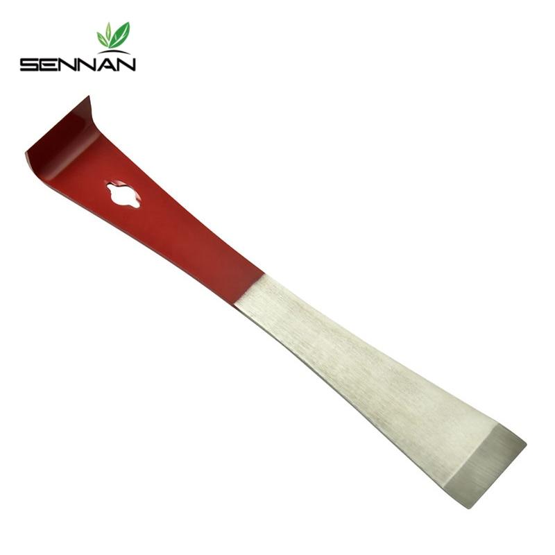 Beekeeping Stainless Stee Hive Tools Curved Tail Bee Hive Hook Scraper Red Multi functional Beekeeping Tool
