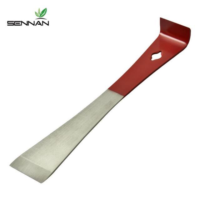 Beekeeping Stainless Stee Hive Tools Curved Tail Bee Hive Hook Scraper Red Multi functional Beekeeping Tool